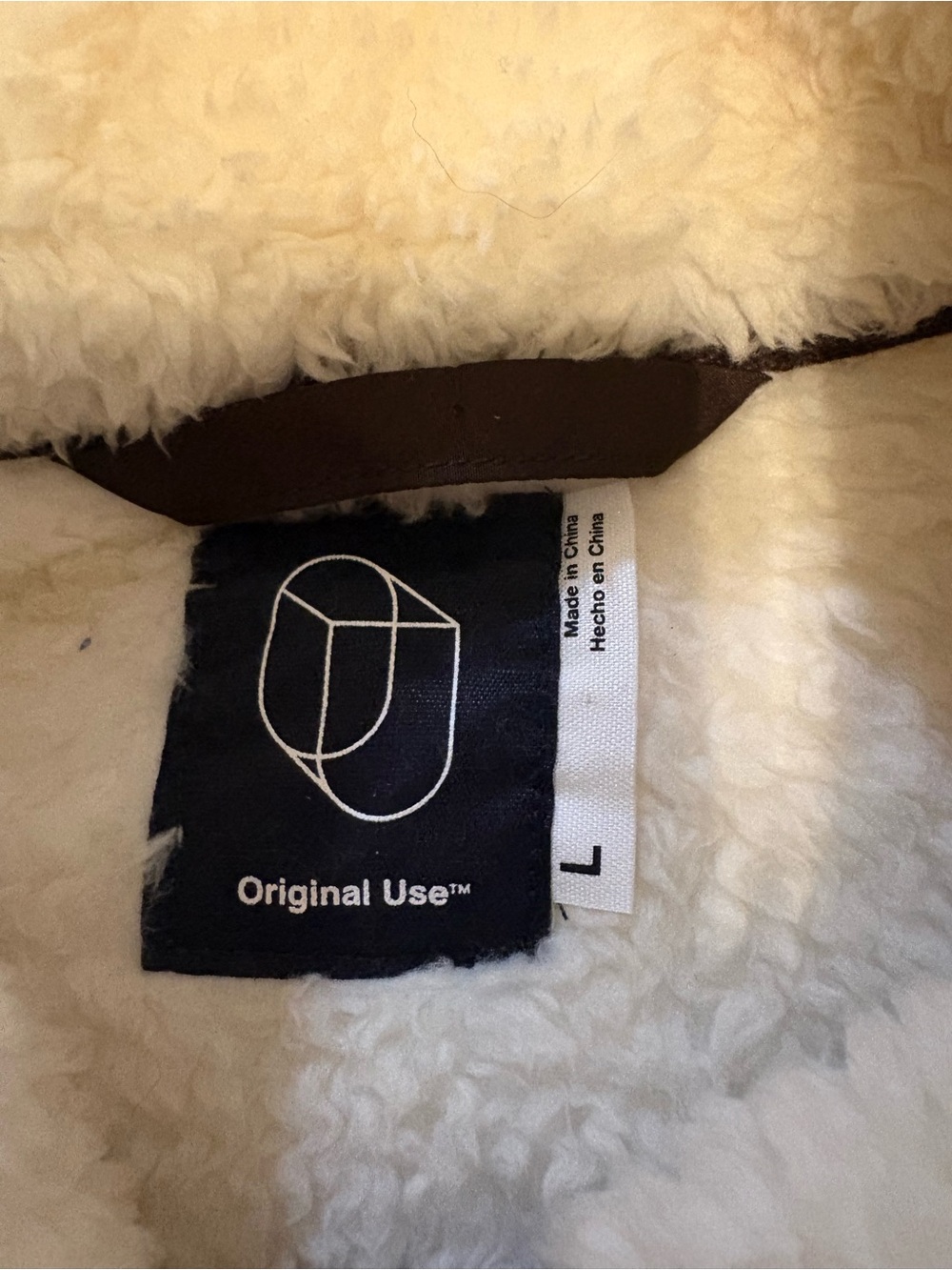 Mountain Sunset Sherpa Cozy Cream Landscape by Original Use EUC Size Large - Picture 6 of 10